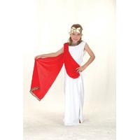 Medium White & Red Girls Goddess Costume
