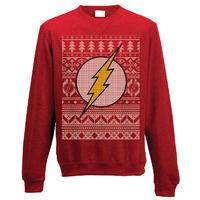 Medium Adult\'s The Flash Christmas Jumper