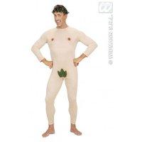 Mens Adam & Eve Jumpsuit & Headpiece Costume Medium For Tv Adverts &