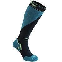 mens mountain sock black green