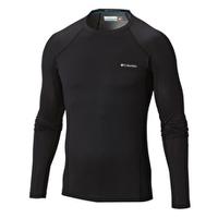 mens midweight stretch long sleeve top black