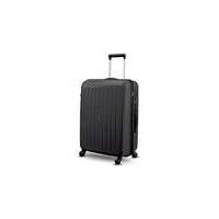 Medium 4 Wheel Hard Suitcase - Black