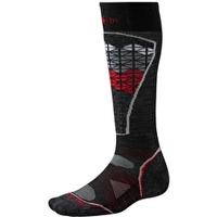 mens phd ski light pattern sock black and red