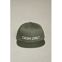 Men Cash Only Embroidered Cap