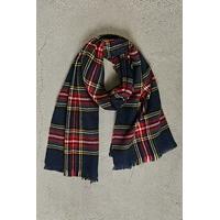 Men Check Flannel Scarf