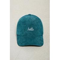 men hello corduroy dad cap