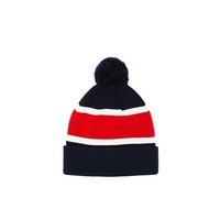 Men Colorblock Pom Pom Beanie