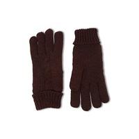 Men Marled Cable Knit Gloves