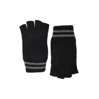 Men Striped Fingerless Gloves