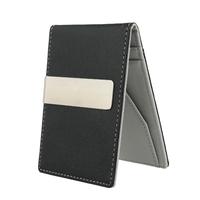 Men\'s Money Clip Faux Leather Slim Wallet ID Credit Card Holder