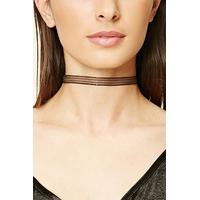 mesh ribbon choker