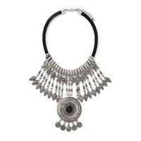 medallion statement necklace