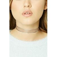 Metallic Shadow Stripe Choker