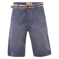 mens tokyo laundry armel vintage indigo shorts with belt