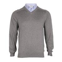 Mens Kensington Dockside Lloyd Cotton Jumper in grey