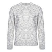 Mens Bryan Slub Sweatshirt in Grey Space Dye