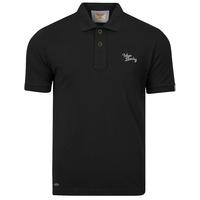 mens classic polo shirt in black tokyo laundry