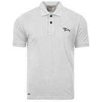mens classic polo shirt in white tokyo laundry