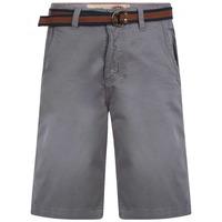 Mens Tokyo Laundry Armel light blue shorts with belt