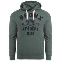 mens bronx appliqu hoodie in green