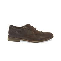 mens alric lace up brogues in burgundy