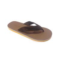 Mens Alister Cushioned Flip Flop Sandals in Brown