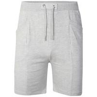 mens jeremy sweat shorts with pockets in grey marl