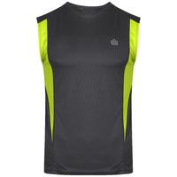 Mens Shawn Sportswear Vest Top in Grey / Lime - Admiral