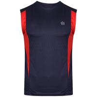 Mens Shawn Sportswear Vest Top in Navy / Red - Admiral