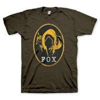 Metal Gear Solid V : Ground Zeroes Fox Logo Khaki T-shirt - Size Large