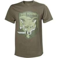 Metal Gear Solid Fox Hound Special Forces Group Men\'s T-shirt Extra Large Beige (ts240007mgs-xl)