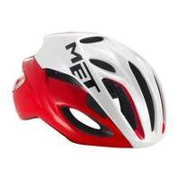 met rivale helmet redwhite m