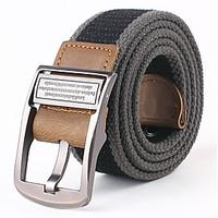 Men Canvas Waist Belt, Party / Work / Casual Alloy All Seasons