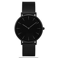 Men\'s Couple\'s Fashion Watch Wrist watch Quartz / Stainless Steel Band Casual Black Black
