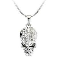 Men\'s Women\'s Pendant Necklaces Alloy Skull / Skeleton Fashion Personalized Silver Jewelry Casual 1pc