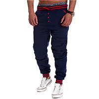 mens straight chinos pants casualdaily active solid mid rise drawstrin ...