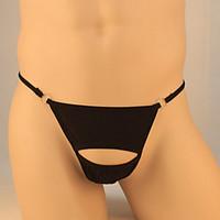 Men\'s Cotton / Polyester Steel Ring Hollow out G-string