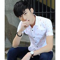 mens other casual simple summer shirt solid stand short sleeve cotton  ...