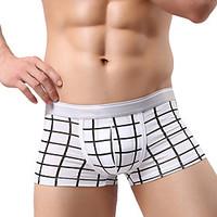 Men Check Boxers Underwear, Modal