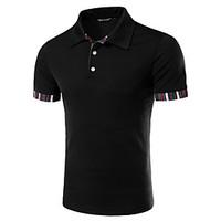 mens short sleeve polo cotton work pure