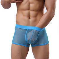 Men Solid Boxers Underwear, Mesh