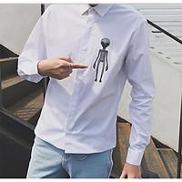 mens casualdaily simple all seasons shirt solid button down collar lon ...