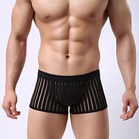 Mesh breathable sexy fringe perspective Boxer Shorts