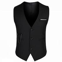 mens sleeveless regular blazer cotton acrylic polyester solid 916197