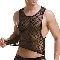 Men\'s Sexy Mesh Hollow out Undershirt Underwear Men\'s Lingerie