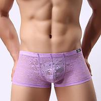 mens sexy underwear multicolor high quality lace boxers