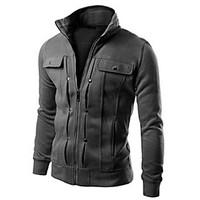 mens casualsports thick jacket white black gray brown