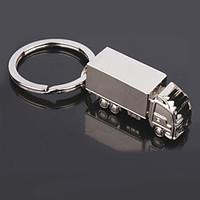 Men\'s Fashion Truck Shaped Silver Keychains