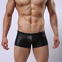 Men\'s PU/Spandex Boxer Briefs