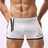 Men Solid Shaping Panties Boxer Briefs, Cotton / Nylon / Spandex